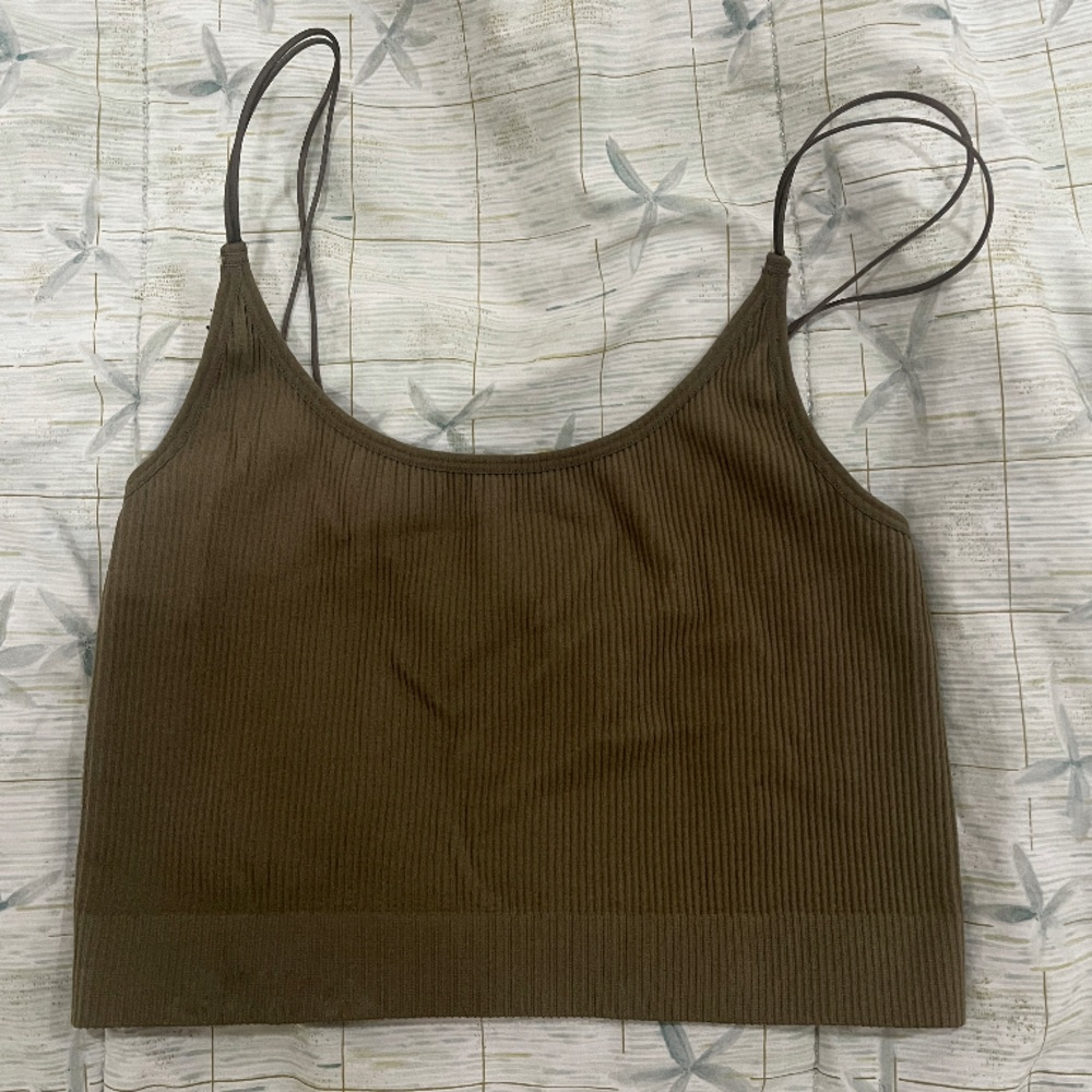 green olive aritzia sunday best tank